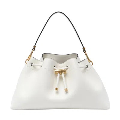 Jimmy Choo Women Bon Bon Bucket Bag In White