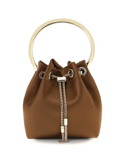 Jimmy Choo Bucket Bags In Brown