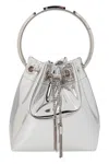Jimmy Choo Bon Bon Bucket Bag In Silver