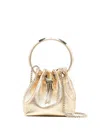 Jimmy Choo Gold Bon Bon Bucket Bag In Multicolor