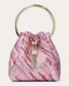 Jimmy Choo Bon Bon Embellished Top-handle Bag In Pink