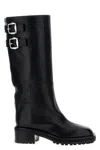 Jimmy Choo Brooklyn 50 Leather Knee-high Boots In Black