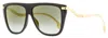Jimmy Choo Women's Browline Sunglasses Suvi/s 807fq Black/gold 58mm In Multi