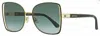 Jimmy Choo Women's Butterfly Sunglasses Frieda 2m29o Black Gold 57mm In Multi
