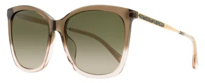 Jimmy Choo Women's Butterfly Sunglasses Nerea /g 08mha Brown-nude 57mm In Multi