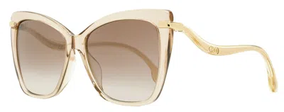 Jimmy Choo Women's Butterfly Sunglasses Selby /g Fwmnq Nude 57mm In Multi
