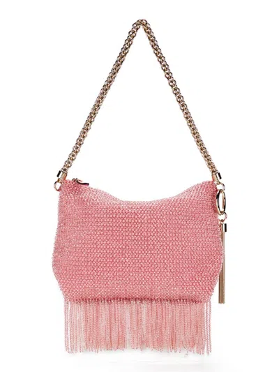 Jimmy Choo Women's Callie Crystal Embellished Shoulder Bag In Pink