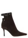 Jimmy Choo Camie Brown Ankle Boots With Knot Detail In Suede Woman In Brown