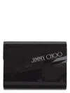 Jimmy Choo Candy Logo Clutch Shoulder Bag In Black