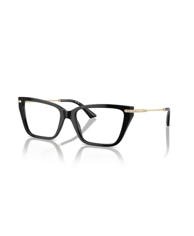 Jimmy Choo Women's Cat Eye Eyeglasses, Jc3002b In Black