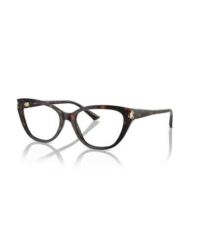 Jimmy Choo 54mm Phantos Optical Glasses In Brown