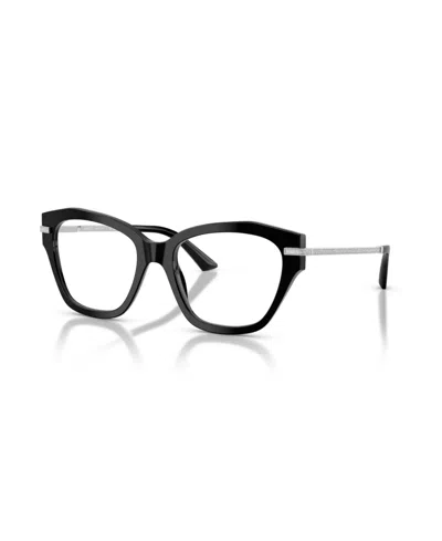 Jimmy Choo Women's Cat Eye Eyeglasses, Jc3043j In Black