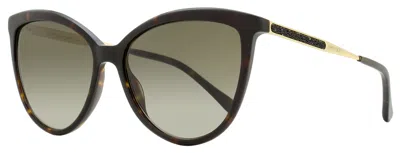 Jimmy Choo Women's Cat Eye Sunglasses Belinda 086ha Havana/gold 56mm In Multi