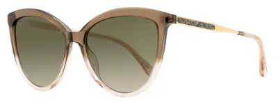 Jimmy Choo Women's Cat Eye Sunglasses Belinda 08mha Brown-nude 56mm In Multi