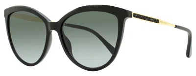 Jimmy Choo Women's Cat Eye Sunglasses Belinda 8079o Black/gold 56mm In Multi