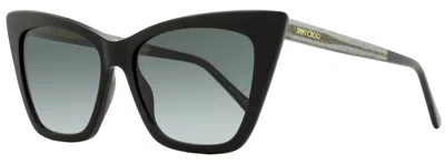 Jimmy Choo Women's Cat Eye Sunglasses Lucine 8079o Black 55mm In Multi