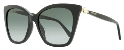 Jimmy Choo Women's Cat Eye Sunglasses Rua /g 8079o Black 56mm In Multi