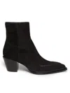 Jimmy Choo Women's Cece 60mm Velvet Suede Ankle Boots In Black
