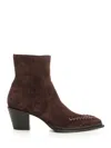 Jimmy Choo 60mm Cece Pointed-toe Boots In Brown