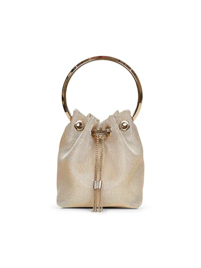 Jimmy Choo Women Champagne Bon Bon Bucket Bag In Multi