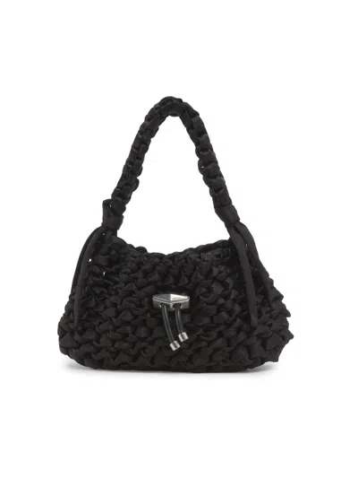 Jimmy Choo Women's Cinch Woven Satin Top Handle Bag