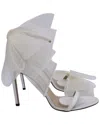 Jimmy Choo Women's Crepe-satin Aveline 100 Bow Heel Sandal, Size It | 43  (authentic Pre-loved)