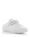 Jimmy Choo Diamond Maxi Crystal Leather Sneakers In White