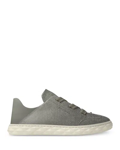 Jimmy Choo Women's Diamond Light Flex Denim Suede Sneakers In Gray