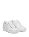 Jimmy Choo Womens V White Diamond Light Maxi Branded Leather Low-top Trainers In White