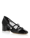 Jimmy Choo Elisa Mesh Mary Jane Ballerina Pumps In Black Mesh