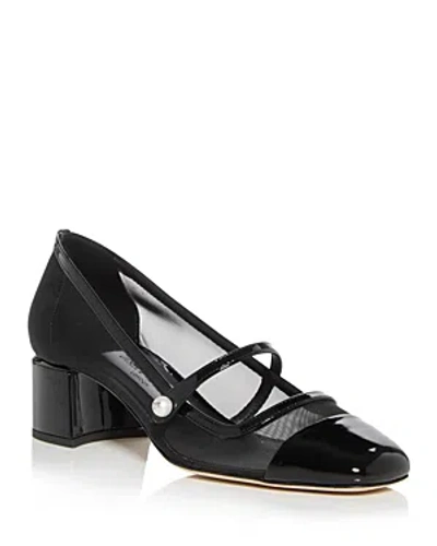 JIMMY CHOO WOMEN'S ELISA 45 BLOCK HEEL MARY JANE PUMPS