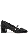Jimmy Choo Women Elisa 45 Glittered Leather Pumps In Multicolor