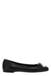 Jimmy Choo Ballet Shoes With Round Head And Flat Soles In Black