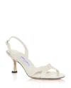 Jimmy Choo Off-white Elsy 70 Heeled Sandals In Multi