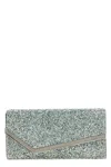 Jimmy Choo Clutch Emmie Mit Glitter In Green
