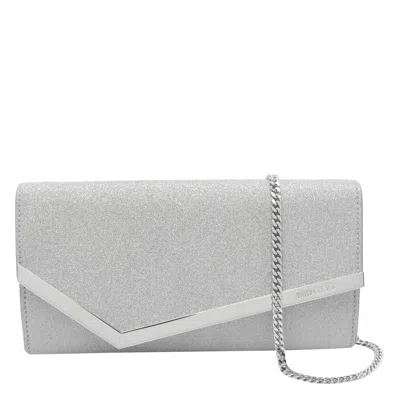 Jimmy Choo Women Emmie Pochette In Silver