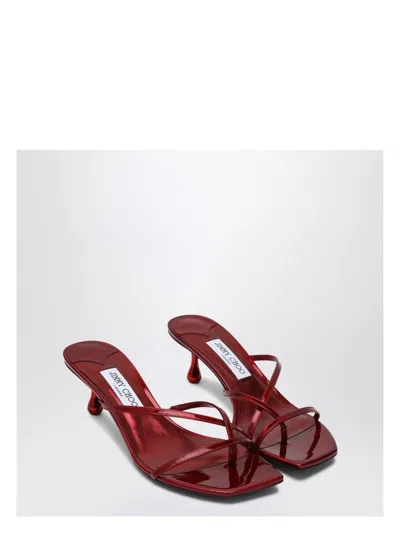 JIMMY CHOO WOMEN'S ETANA MULE 50 RUBY SABOT