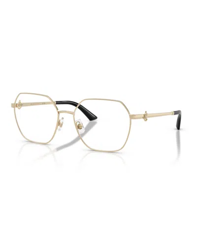 Jimmy Choo Women's Eyeglasses, Jc2023b In Pale Gold
