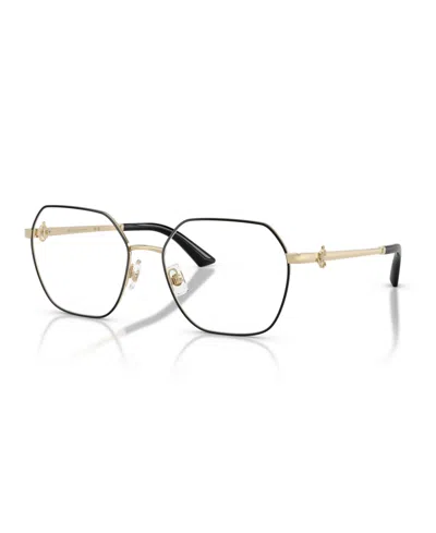 Jimmy Choo Women's Eyeglasses, Jc2023b In Pale Gold,black