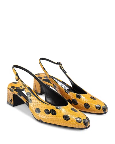 Jimmy Choo Women's Eyla 45 Slingback Pumps In Yellow