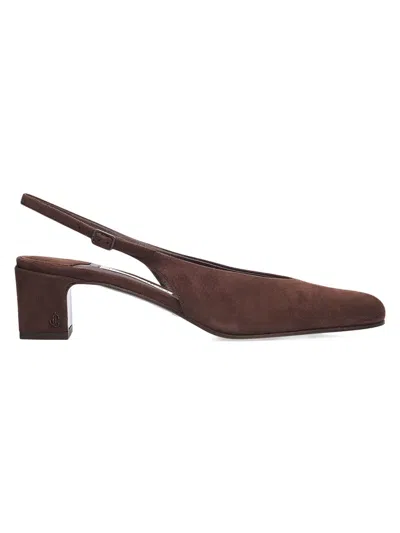 Jimmy Choo Women's Eyla 45mm Suede Slingback Pumps In Chocolate