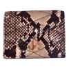 Jimmy Choo Women's Farone Animal Print Leather Card Case Wallet In Brown In Brown