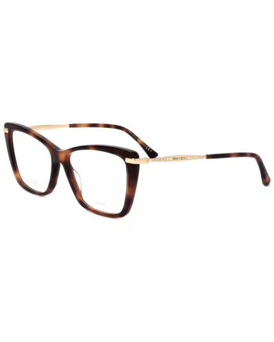 Jimmy Choo Women's Fashion 54mm Optical Frames In Brown