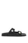 Jimmy Choo Fayence Pearl-embellished Sandals In Black