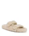 Jimmy Choo Women's Fayence Curly Shearling Sandals In Natural