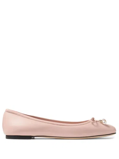 Jimmy Choo Women's Flat Shoes Powder In Pink