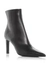 Jimmy Choo Women Black Leather Frankie 85 Ankle Boots In Black