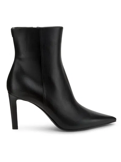 Jimmy Choo Frankie 85 Calf Leather Ankle Boots In Black