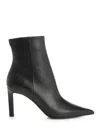 Jimmy Choo Women Black Leather Frankie 85 Ankle Boots In Black