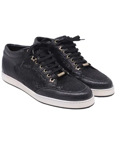 Pre-owned Jimmy Choo Women's Glitter Miami Sneaker (authentic Pre-loved)